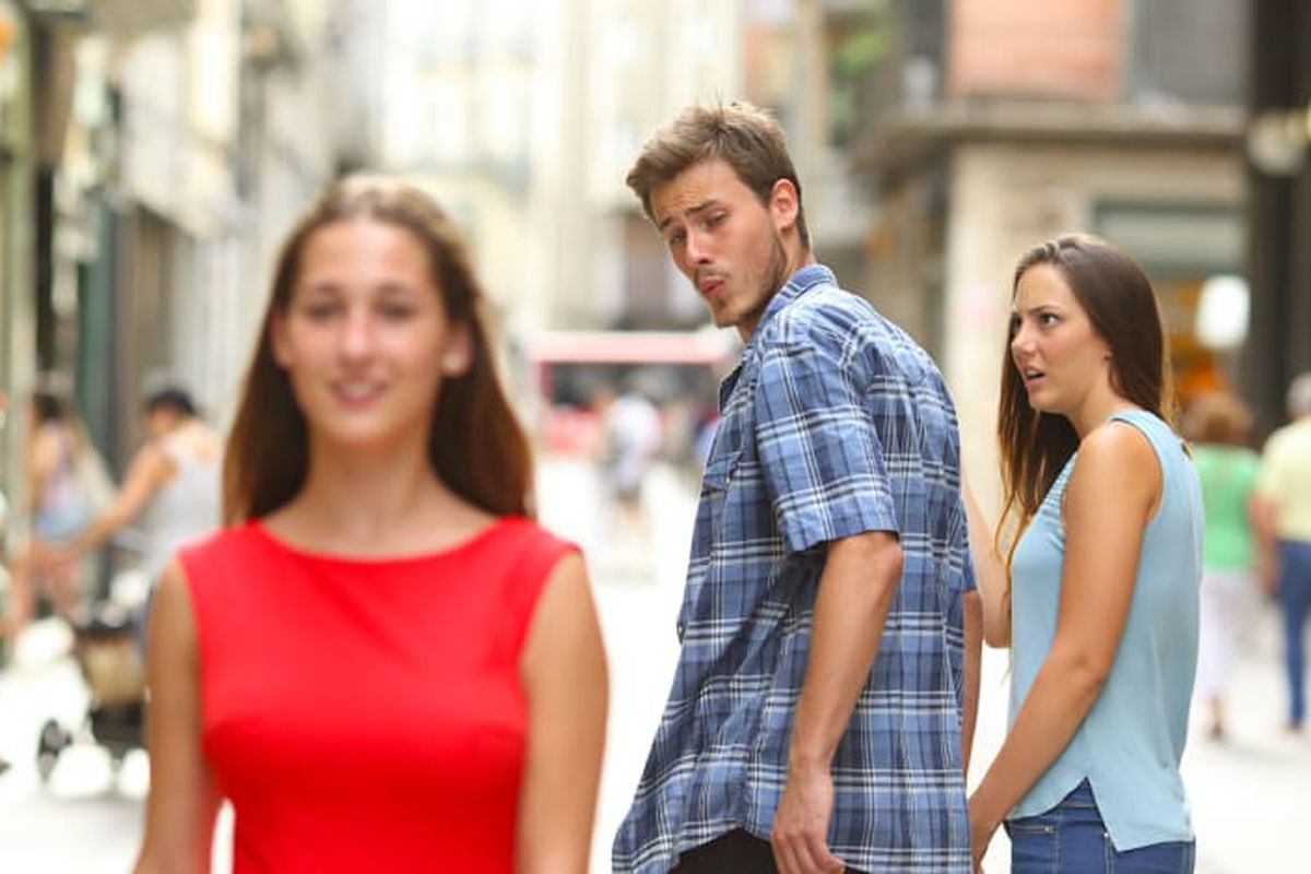 Distracted Boyfriend meme about Ancestral Supplements