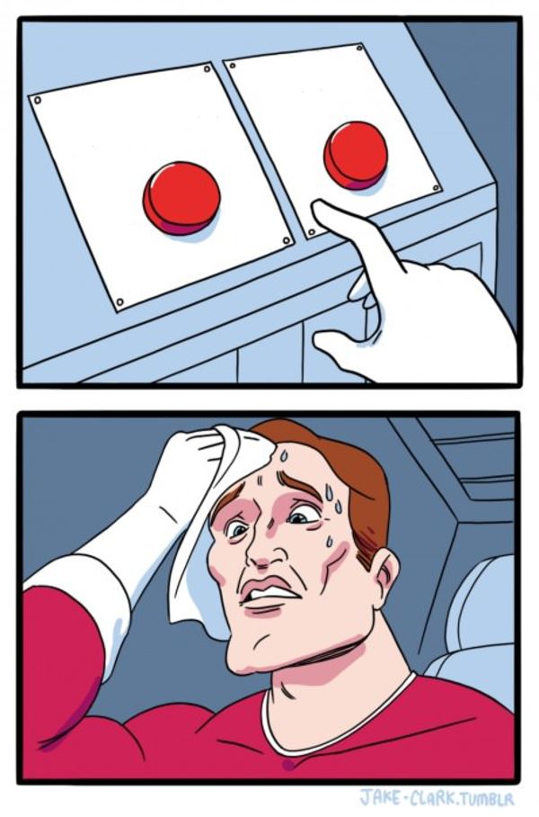 Two Buttons meme about Ancestral Supplements